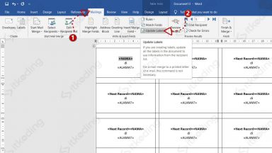 Cara Cepat Membuat Dan Print Label Undangan Di Word