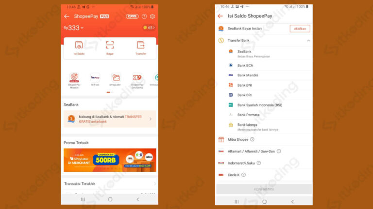 Cara Top Up ShopeePay Lengkap Lewat Mobile ATM Minimarket