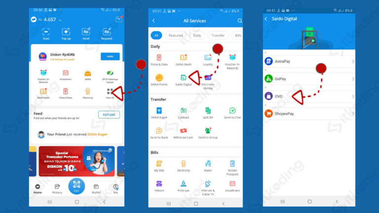 Cara Transfer Ovo Ke Dana Dan Sebaliknya Dana Ke Ovo