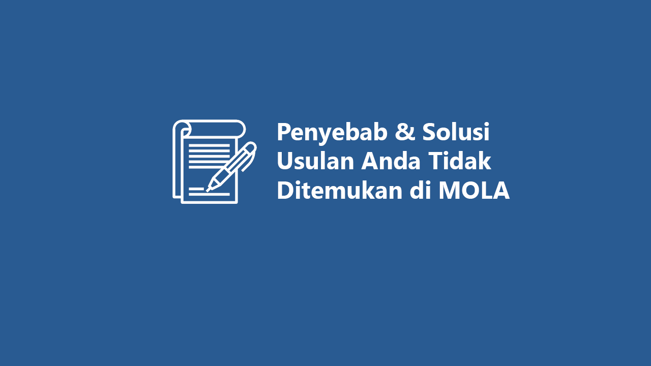 Penyebab Solusi Usulan Anda Tidak Ditemukan Di Mola Bkn