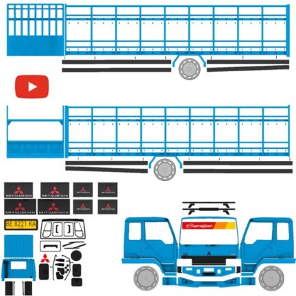 Mod Bussid Truck Livery Lengkap Canter Hino Fuso