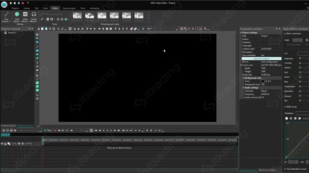 vsdc free video editor watermark