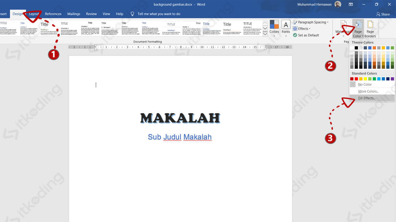 4 Cara Membuat Background Di Word Paling Keren Dan Mudah