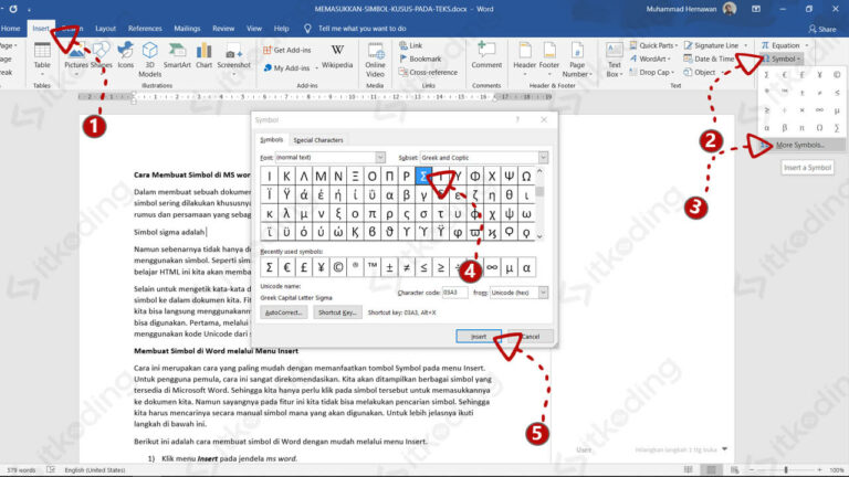 Cara Membuat Simbol Di Ms Word Lengkap Semua Simbol 3501