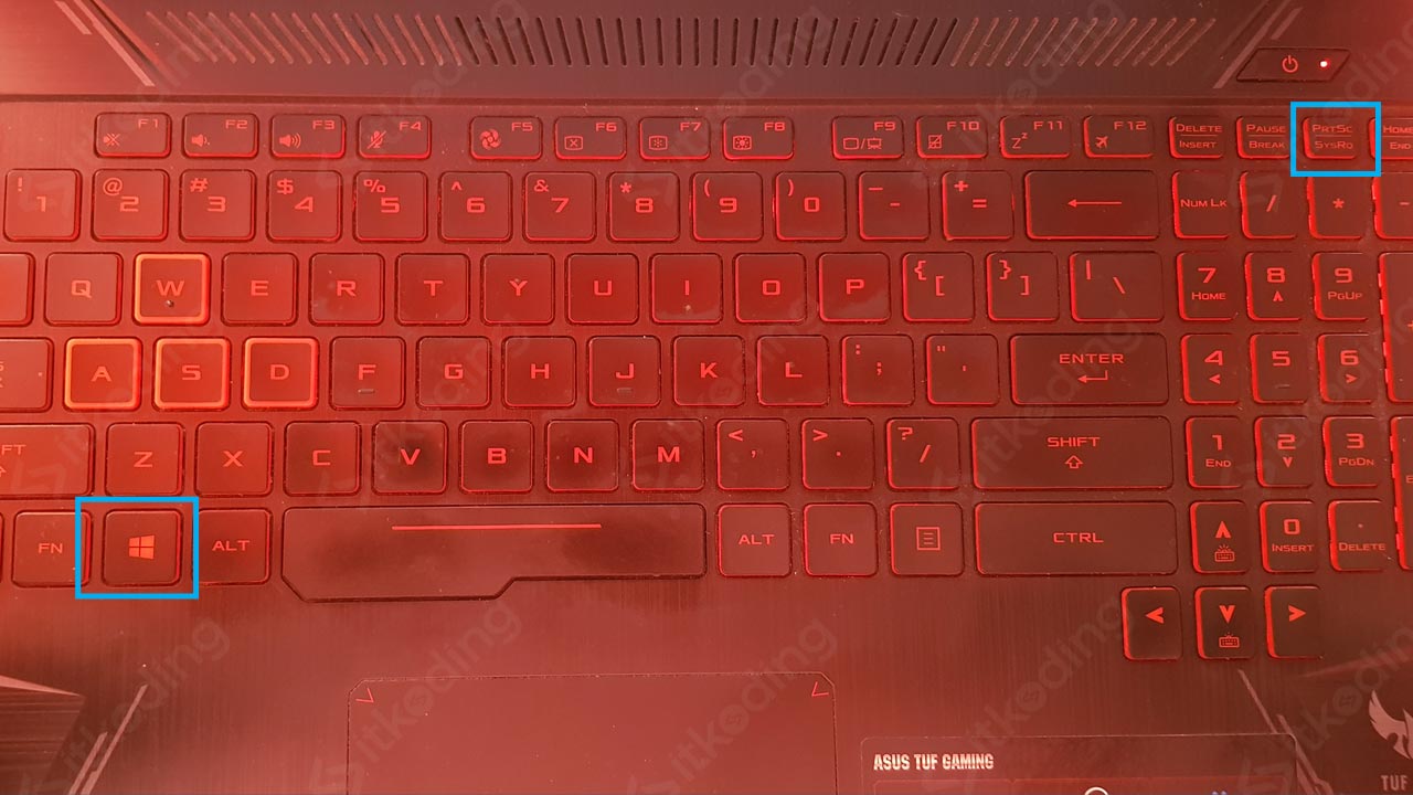 Tombol print screen di keyboard
