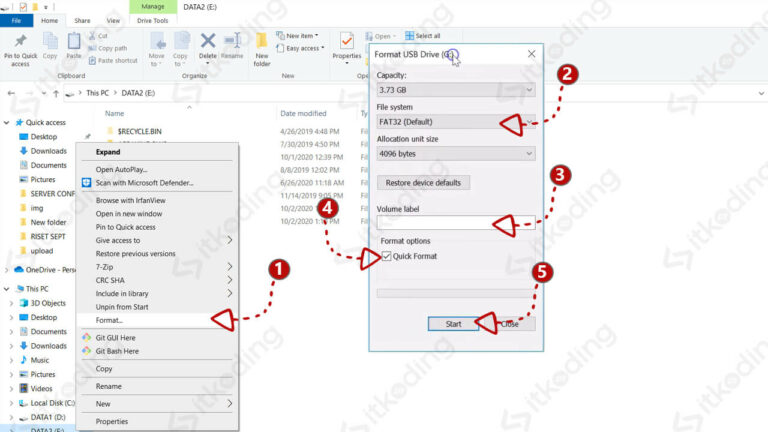 Cara Format Flashdisk di Windows, Mac & Linux yang Benar