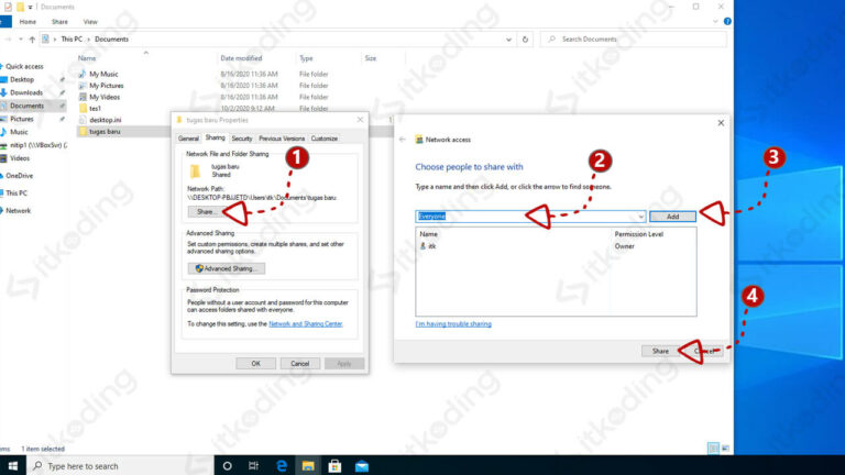 Panduan Cara Sharing Folder di Windows 10 dengan Mudah