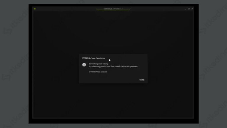 nvidia geforce experience error code 0x0001