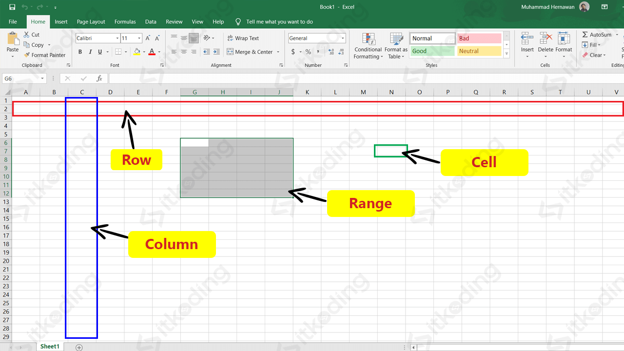 Apa yang dimaksud dengan range dalam excel