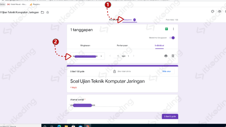 Cara Membuat Soal Dan Melihat Hasil Nilai Di Google Form