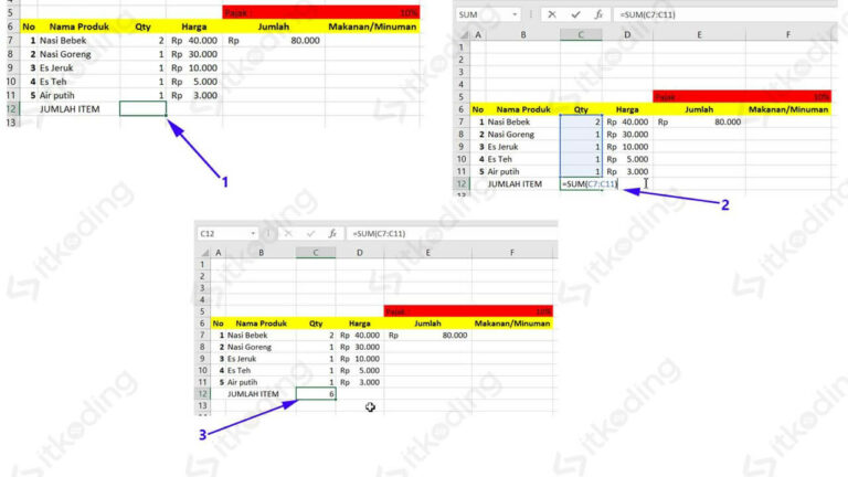 Rumus Sum Excel (Cara & Contoh Fungsi Sum Pada Excel)