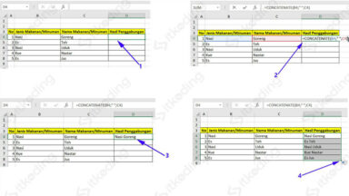 Fungsi CONCATENATE Pada Excel (Cara & Contoh Rumus CONCATENATE Excel)