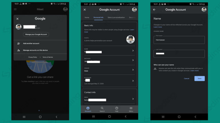 Cara Mengganti Nama di Google Meet HP dan Laptop