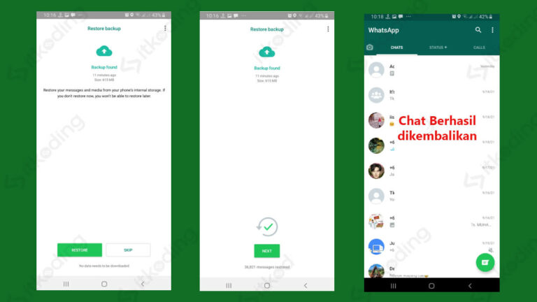 Cara Mengembalikan Chat WA yang Terhapus (Chat, Foto, File)