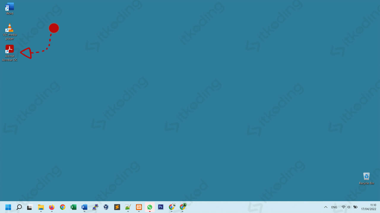 Icon pada desktop windows 11