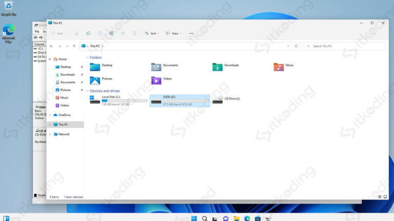 Cara Membagi & Membuat Partisi Hardisk / SSD Windows 11