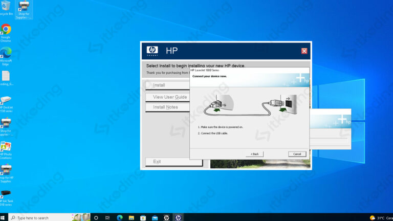 Cara Install & Download Driver HP Laserjet 1020 Untuk Windows