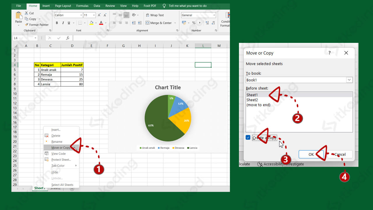 Menu move or copy di excel