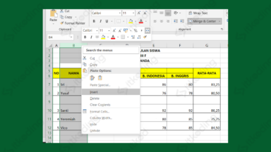 Cara Menambah Baris Dan Kolom Di Excel Dengan Cepat