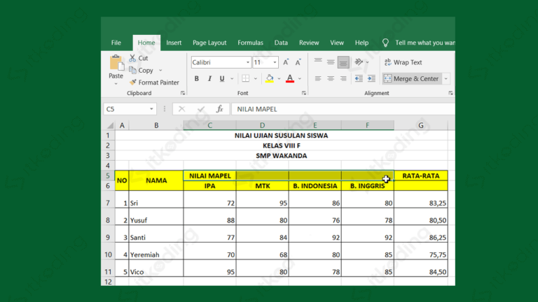 Cara Menggabungkan 2 / Lebih Kolom Atau Cell Di Excel