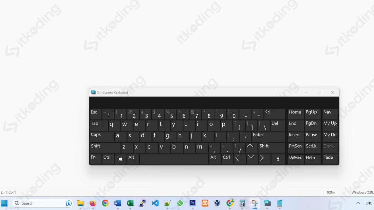 aplikasi keyboard laptop on screen