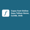 Copas Font Online Thumbnail