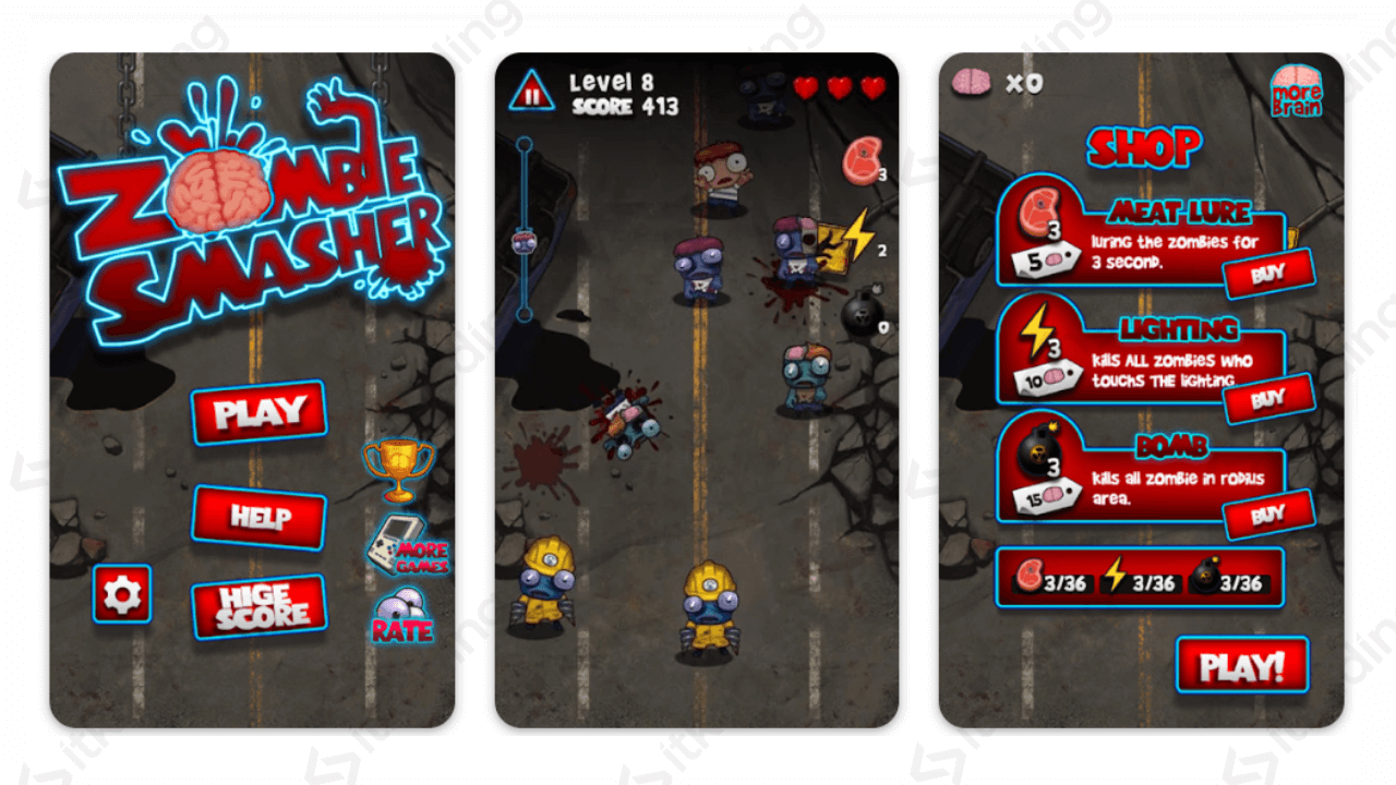 game ringan android zombie smasher
