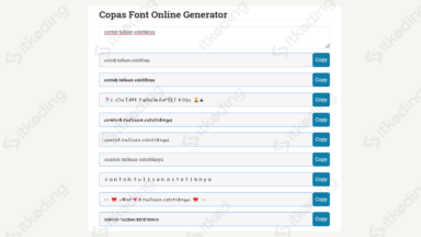 Aesthetic Fonts Generator Terbaru: COPY PASTE Tulisan