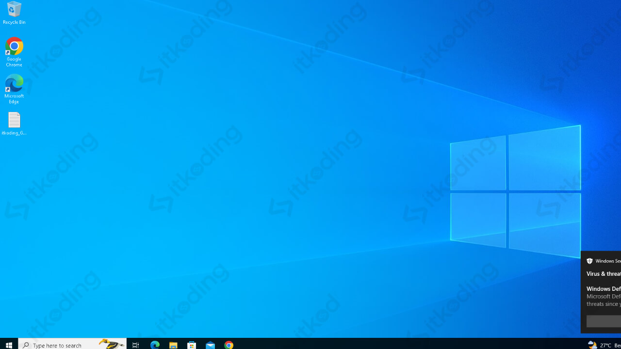 tampilan desktop windows 10