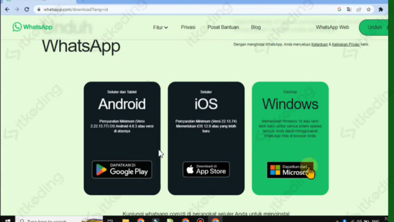 Cara Download WA Di Laptop Dan Installnya