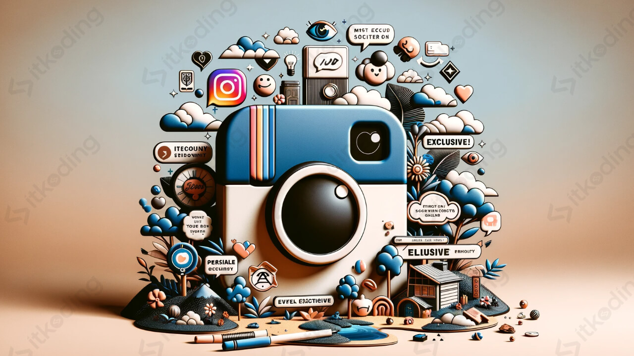 ilustrasi bio second account instagram