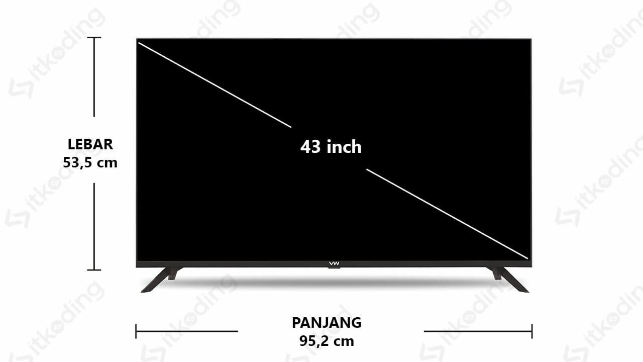 Ukuran Tv 43 Inch Berapa Cm? Cek Panjang Lebar Yang Tepat