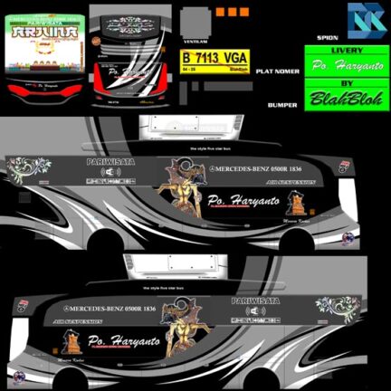 livery bus pariwisata terbaru shd v2.8
