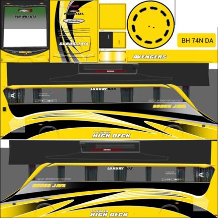 Livery Bussid Pariwisata Hd Dan Shd Format Png