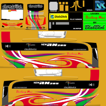 25 Livery BUSSID Yudistira HD Jernih dan Keren