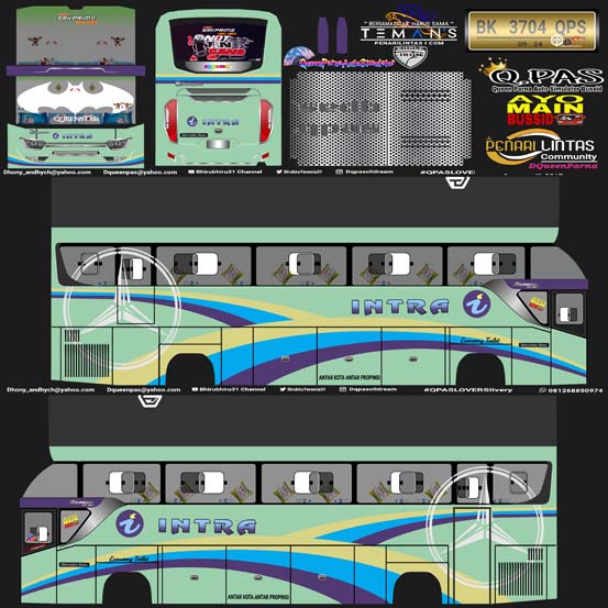 livery bus intra