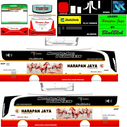 25 Livery BUSSID Yudistira HD Jernih dan Keren