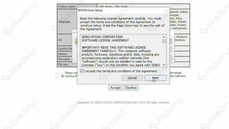 Driver Printer Epson L365 Download dan Cara Install