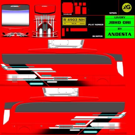 11 Livery Bussid Polos HD dan SHD Keren Siap Edit