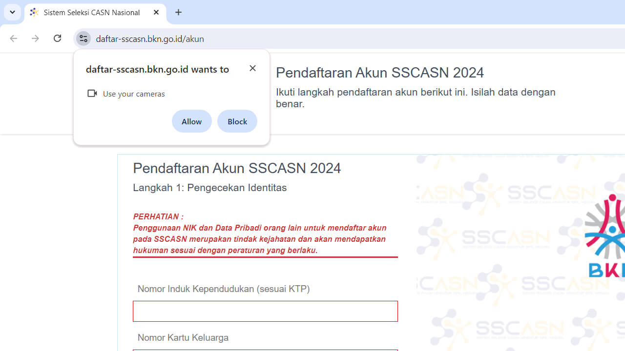 webcam laptop di sscasn