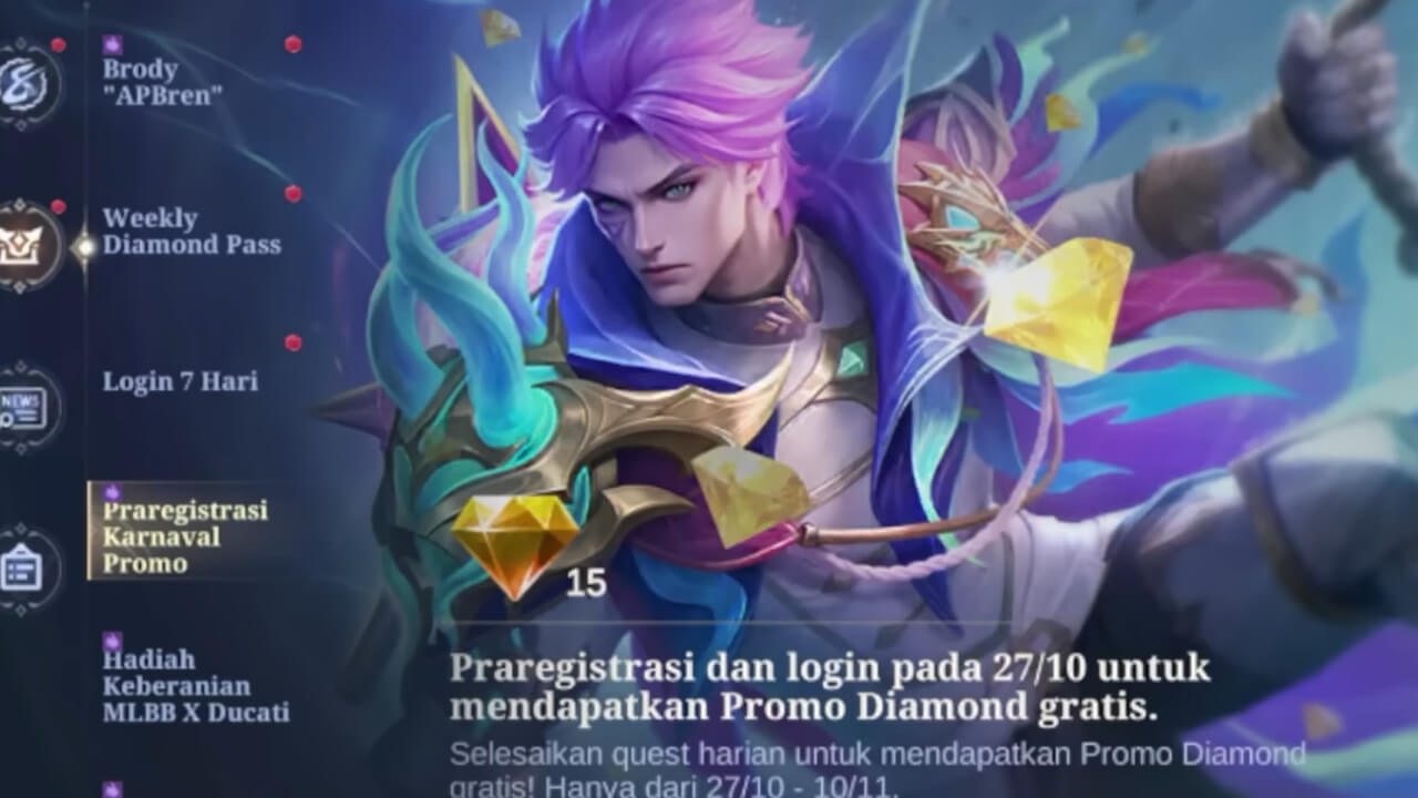 event diamond kuning ml oktober 2024