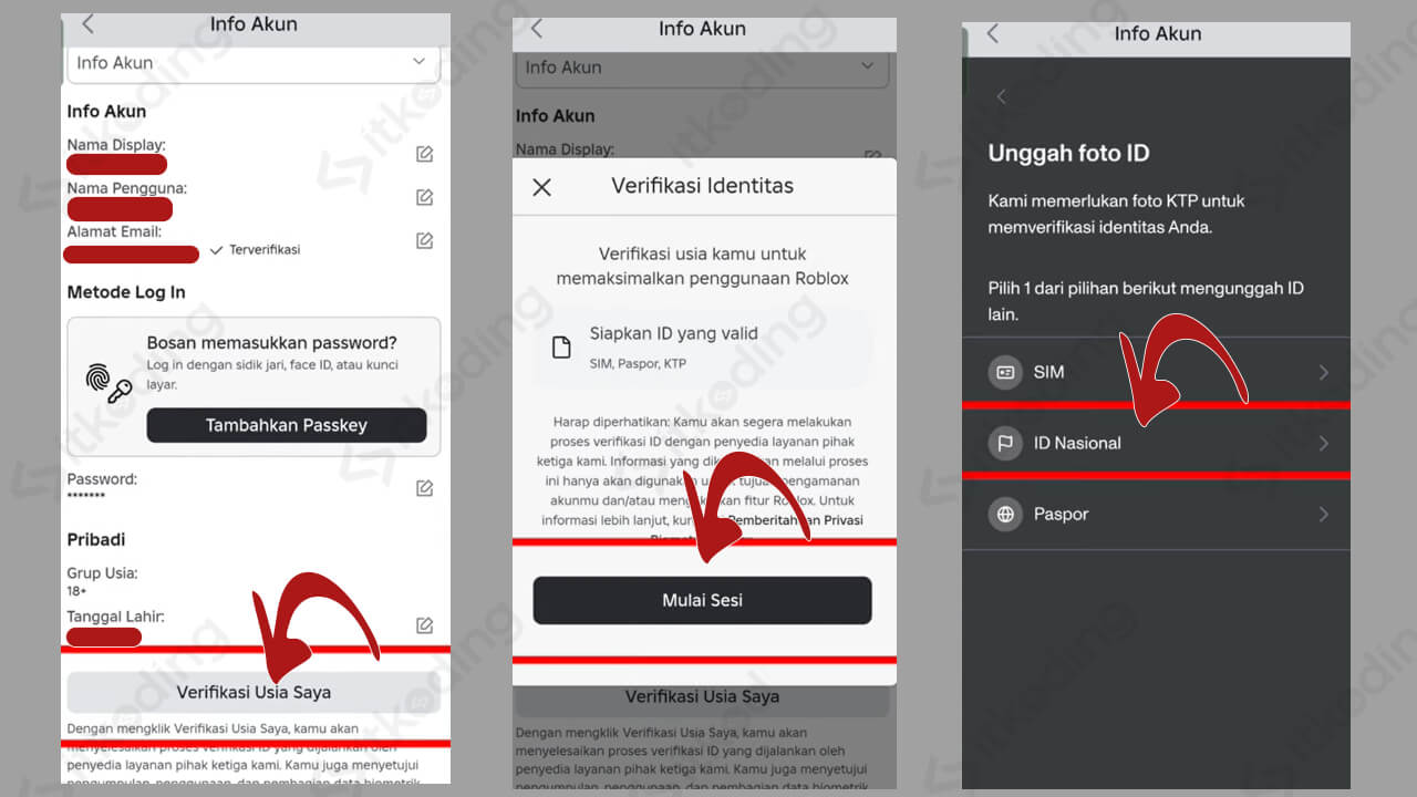menu verifikasi ktp di roblox