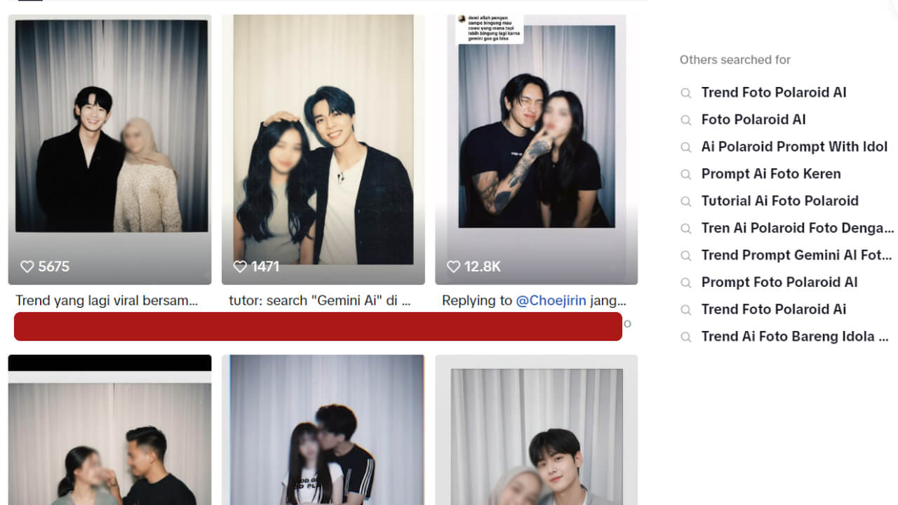 contoh foto polaroid bareng idol