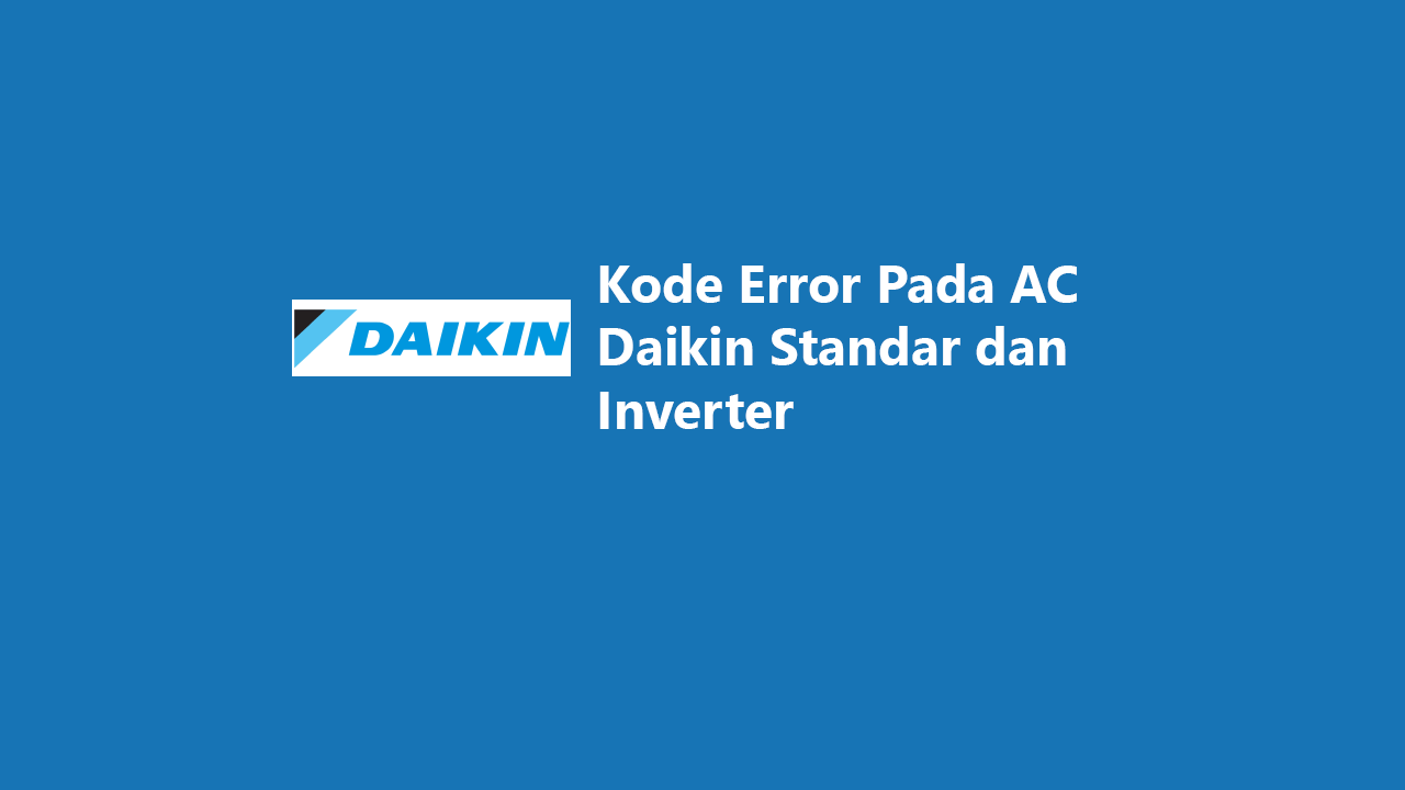 kode error ac daikin