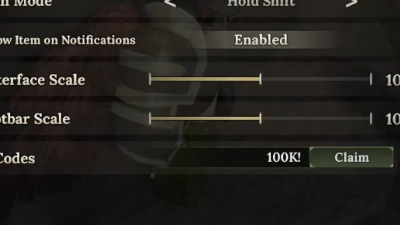 menu klaim the forge code roblox