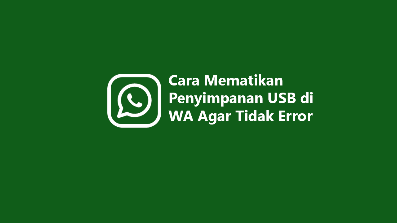 Penyimpanan USB di WA